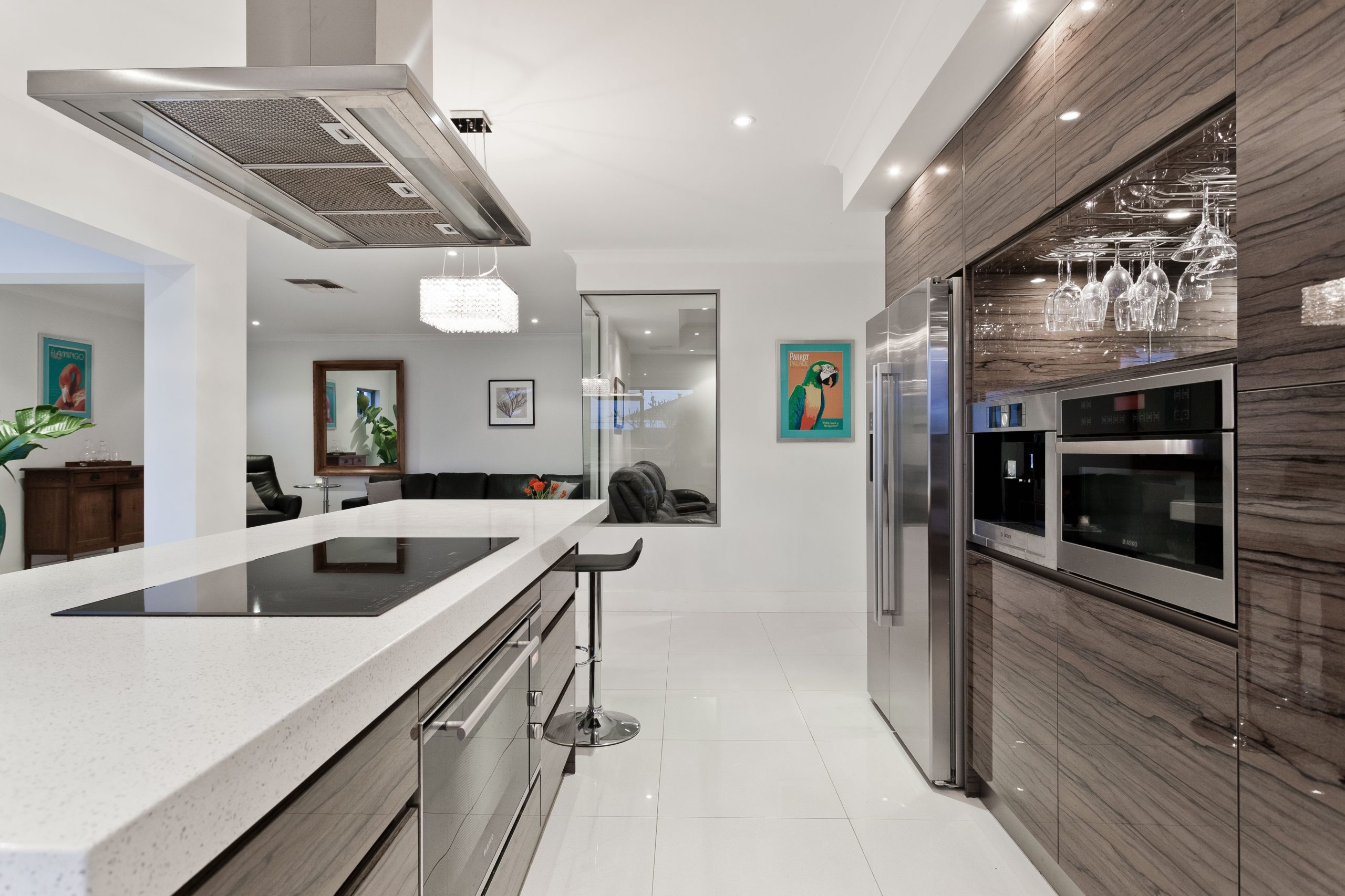 open-concept kitchen