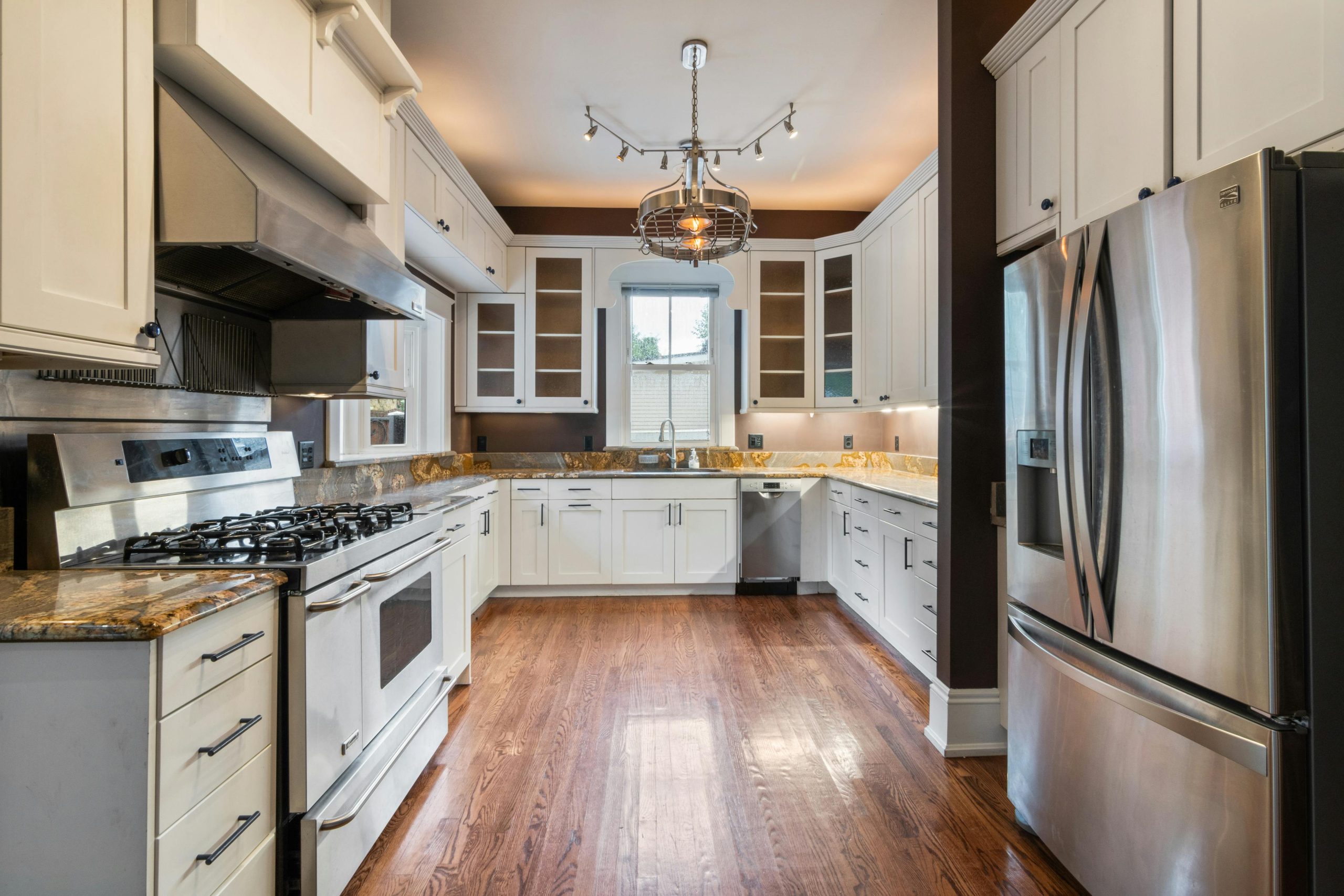 modern kitchen with high-end appliances